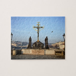 Prague & Charles Bridge Statuen - Christus / Tsche Puzzle