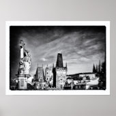 Prague & Charles Bridge Tower /Tschechien Poster (Vorne)