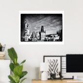 Prague & Charles Bridge Tower /Tschechien Poster (Heimbüro)