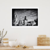 Prague & Charles Bridge Tower /Tschechien Poster (Küche)