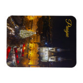 Prague Christmas Night Scene Magnet (Horizontal)