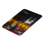 Prague Christmas Night Scene Magnet (Linke Seite)