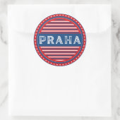 Prague City Pride Emblem – Czech Identity Runder Aufkleber (Tasche)