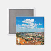Prague Cityscape Magnet (Vorderseite/Rückseite)