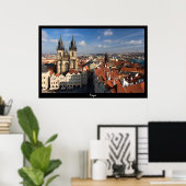 Prague Cityscape Poster (Heimbüro)