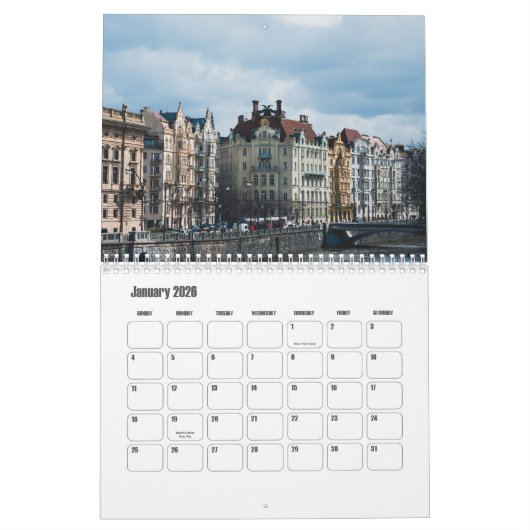 Prague-Czech Republic Calendar Kalender (Jan 2026)