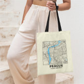 Prague, Czech Republic City Map Tote Bag Tragetasche