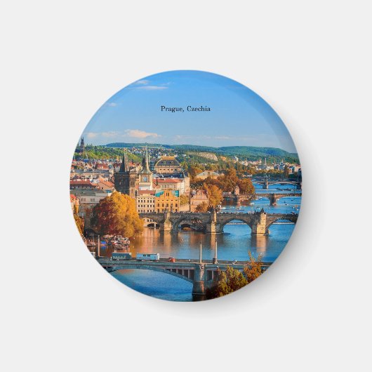 Prague Czechia Bridges Magnet (Vorne)