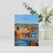 Prague Czechia Bridges Postkarte (Stehend Vorderseite)