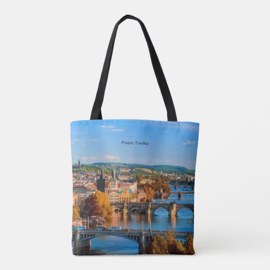 Prague Czechia Bridges Tasche (Rückseite)