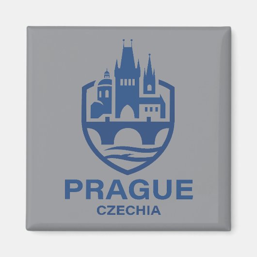 Prague Czechia Europe Magnet (Vorne)