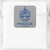 Prague Czechia Europe Quadratischer Aufkleber (Tasche)