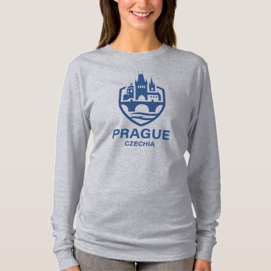 Prague Czechia Europe T-Shirt (Vorderseite)