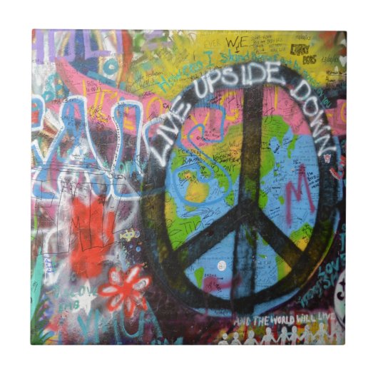 Prague Graffiti Fliese (Vorderseite)