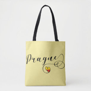 Prague Heart Grocertasche, Tschechische Republik Tasche