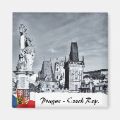 Prague Magnet, Charles Bridge, Towers Magnet (Vorne)