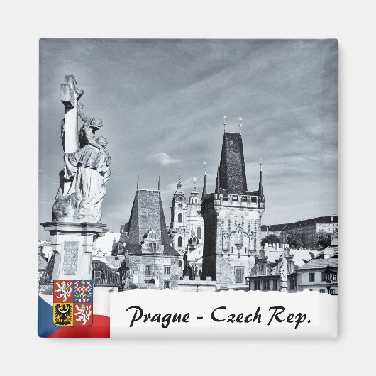 Prague Magnet, Charles Bridge, Towers Magnet (Vorne)