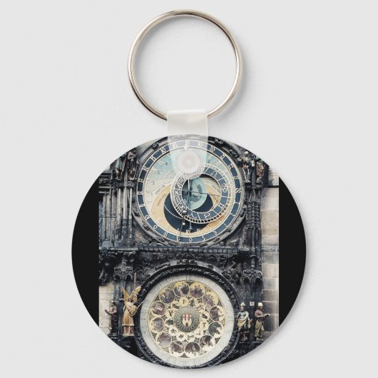 Prague Orloj Schlüsselanhänger (Vorderseite)