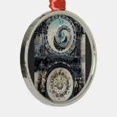 Prague Orloj Silbernes Ornament (Rechts)