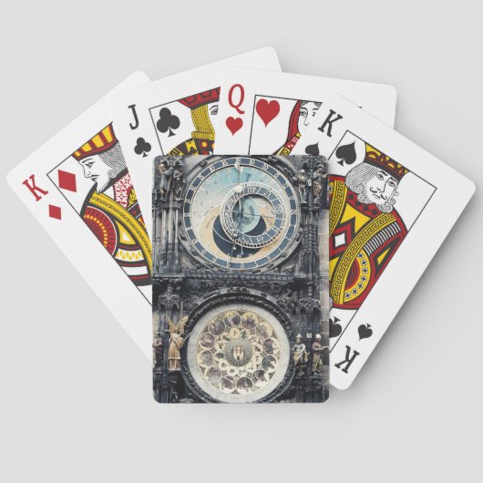 Prague Orloj Spielkarten (Rückseite)