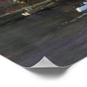 Prague Panorama Charles Bridge Prager Burg Poster (Ecke)