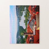 Prague Rooftops, Vltava River von Vyšehrad / Tsche Puzzle (Vertikal)