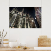 Prague St. Vitus Cathedral Night Poster (Küche)