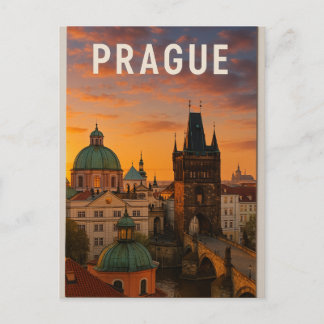Prague – The City of a Hundred Spires Postkarte