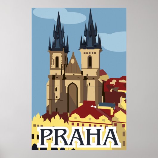 Prague Travel Poster (Vorne)
