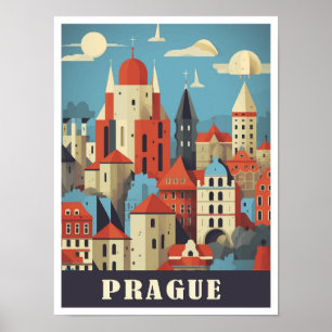 Prague Tschechische Kunstausstellung Poster