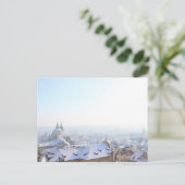 Prague Winter Rooftops Postkarte (Stehend Vorderseite)