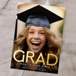 Prägung Folie Gold ABITUR Klasse 26 Ankündigung