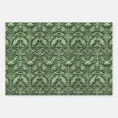 Prägungen in Grüntönen Geschenkpapier Set (Vorderseite 2)