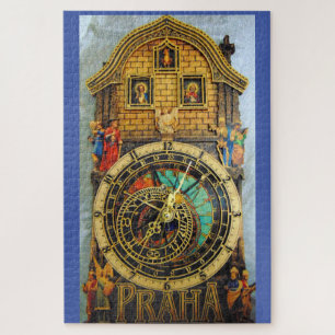 PRAHA CLOCK CZECHOSLOVAKIA PUZZLE
