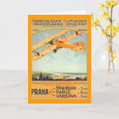 Praha ~ Franco Roumanie Karte (Gelbe Blume)