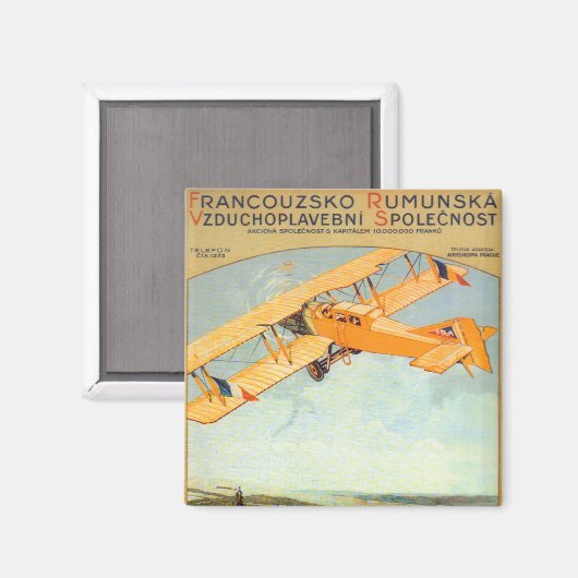 Praha ~ Franco Roumanie Magnet (Vorderseite/Rückseite)