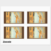 Praha ~ Franco Roumanie Rechteckiger Aufkleber (Blatt)