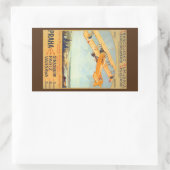 Praha ~ Franco Roumanie Rechteckiger Aufkleber (Tasche)