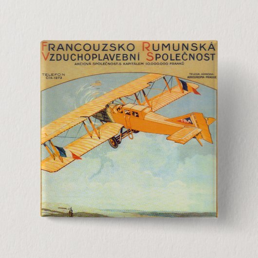 Praha ~ Franco Rumänien Button (Vorderseite)