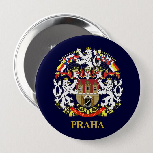 Praha (Prag) Button (Vorne & Hinten)