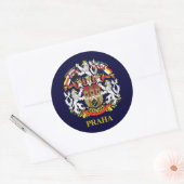 Praha (Prag) Runder Aufkleber (Umschlag)