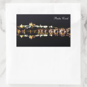 Praha-Schloss Rechteckiger Aufkleber (Tasche)