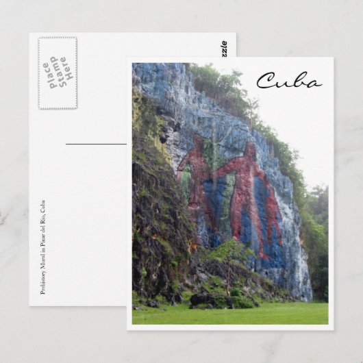 Prähistorikermural Postkarte (Vorne/Hinten)