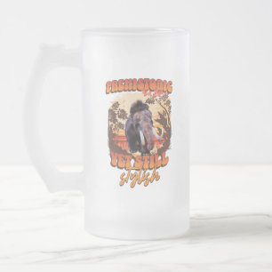 Prähistorisch, aber dennoch stilvoll Wooly Mammoth Mattglas Bierglas