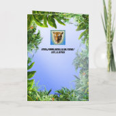 Prähistorisch Jegliche Lila T-rex Dinosaurier Gebu Karte (Rückseite)