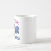 Prähistorische Binosaurier Bi-nosaurs Kaffeetasse (Mittel)