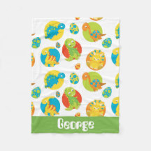 Prähistorische Dinosaurier-Muster Babydecke