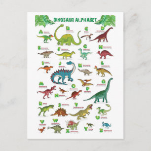 Prähistorische Dinosaurier Postkarte