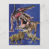 Prähistorische Dinosaurier T-Rex Boys Postkarte (Vorderseite)
