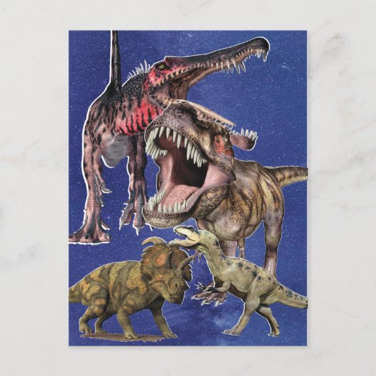Prähistorische Dinosaurier T-Rex Boys Postkarte (Vorderseite)